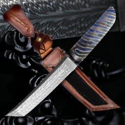 nůž TANTO Dellinger FEZÁ Randy Feather Damascus