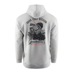 Dark Seas X Grundens  Portsmith Hoodie Athletic Heatherl L