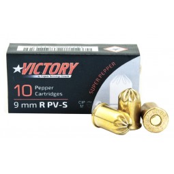 Plynové náboje PV-S 9mm revolver 10ks Supra Pepper Pobjeda Victory