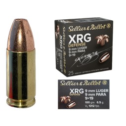 Pistolové náboje SB 9mm Luger PARA XRG 100grs 6,50g A-I 25ks