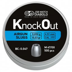 Diabolo JSB KnockOut Slugs .177 500ks cal.4,51mm