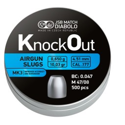 Diabolo JSB KnockOut Slugs .177 MK3 500ks cal.4,51mm