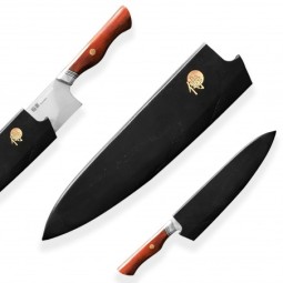 dřevěná magnetická Saya Dellinger pro nůž Chef/Gyuto do délky ostří 210 mm - rovný bolster