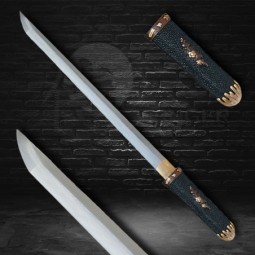 Kanbun Shinto Sunnobi tanto - Aikuchi, Folded Steel, Real Gunome Hamon