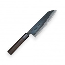 nůž Kamagata / Santoku 170 mm - KIYA Suminagashi Damascus 11 layers