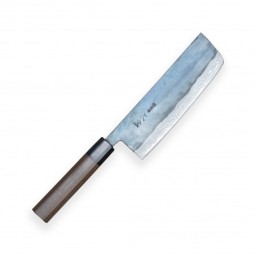 nůž Nakiri 170 mm - KIYA Suminagashi Damascus 11 layers