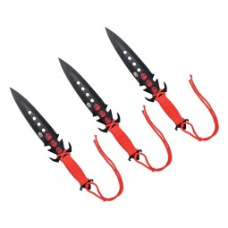 Nůž SCK Red Scull vrhací set 3ks