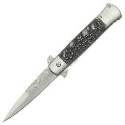 Nůž SCK Stiletto Skulls black