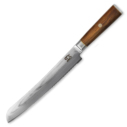 Nůž SOK White Damascus Cocobolo Bread