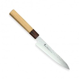 nůž WA-Petty 150mm, Sakai Takayuki VG-10 Zelkova Oktagon