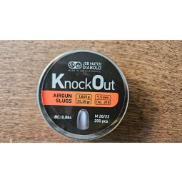 BAZAR - Diabolo JSB KnockOut Slugs .218 200ks cal.5,5mm