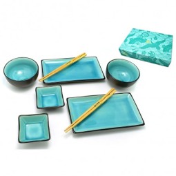 porcelánový servis na SUSHI - Turquoise maxi, 2osoby