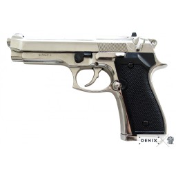 Replika pistole Beretta 92 F, nikl, Itálie 1975