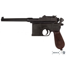 Replika pistole Mauser C96, dark wood, Německo 1896