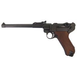 Replika pistole Parabellum Luger P08, Artillery, dřevo, Německo 1898