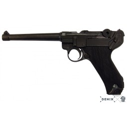 Replika pistole Parabellum Luger P08 Long, Německo 1898