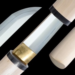 Shirasaya RAIN Japanese Sword - T-10 Steel, Real Suguha Hamon, Yokote